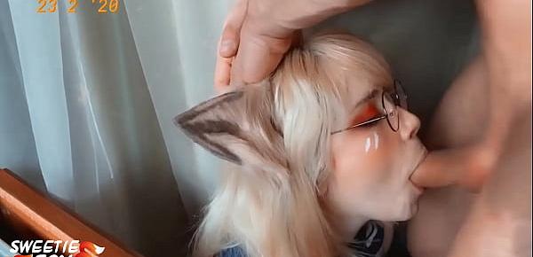  Sweetie Fox Blowjob Dick Neighbor and Cum in Mouth